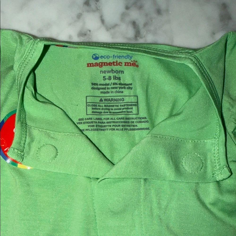 NWT Magnetic Me Modal Green Footie